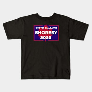 Letterkenny Shoresy for prime minister 2023 - red and blue Kids T-Shirt